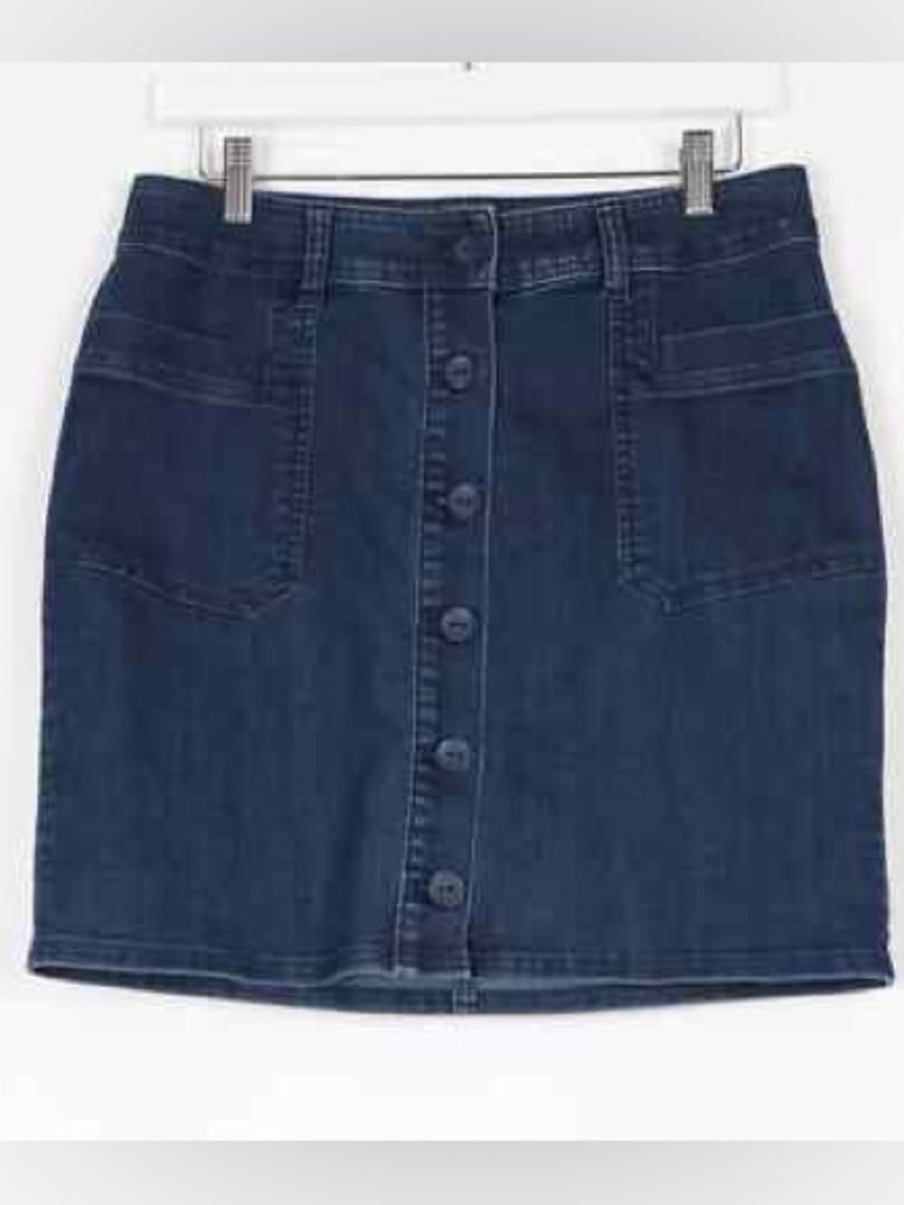PrAna Kara Button Down Denim Skirt Women's Size 8 (M)
